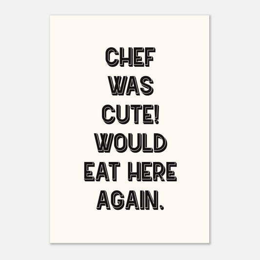 Chef Kitchen Print